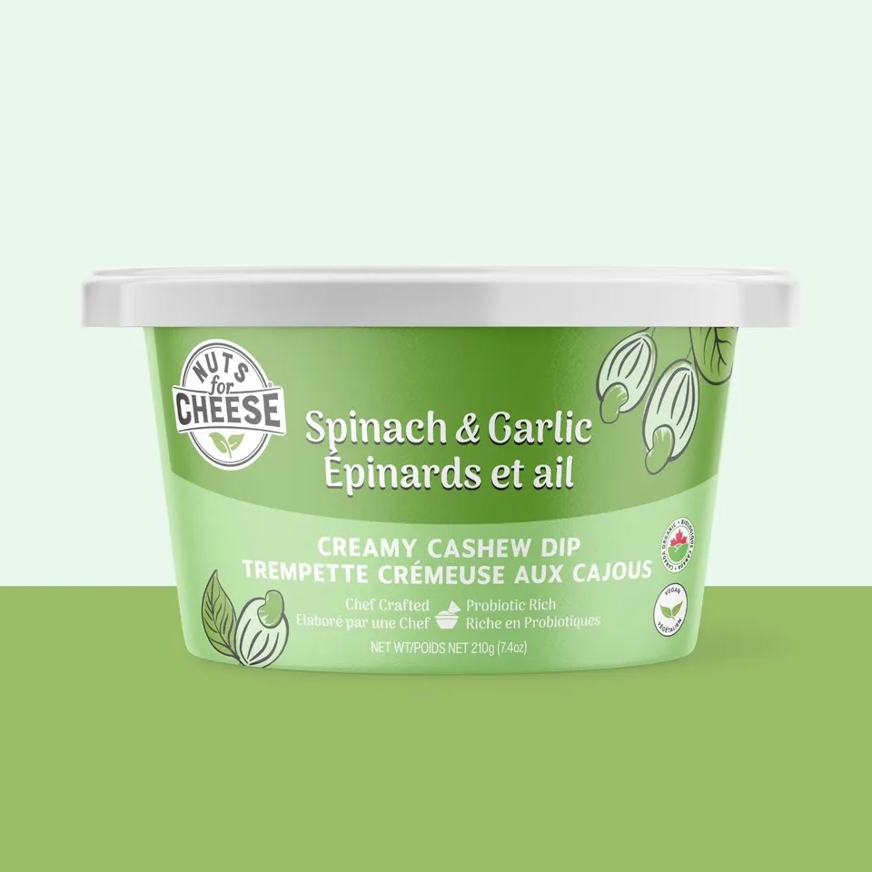 Nuts For Dips Spinach & Garlic dip cajou épinard ail