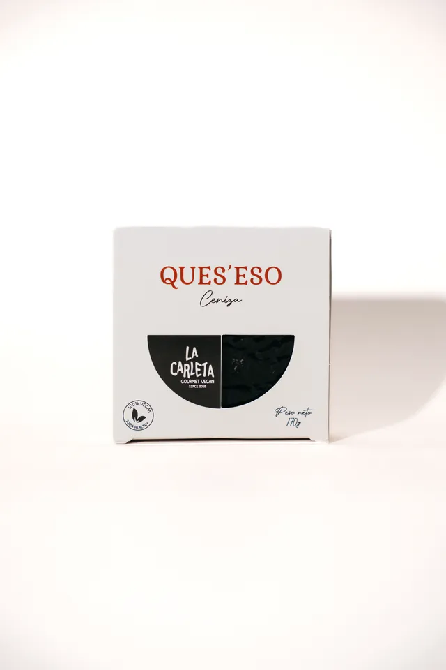 La Carleta Ques’eso veganos Ceniza Cendre fromage végétal 170g cajou