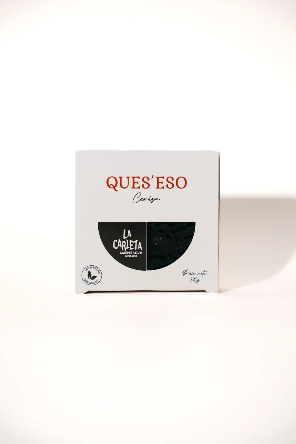 La Carleta Ques’eso veganos Ceniza Cendre fromage végétal 170g cajou