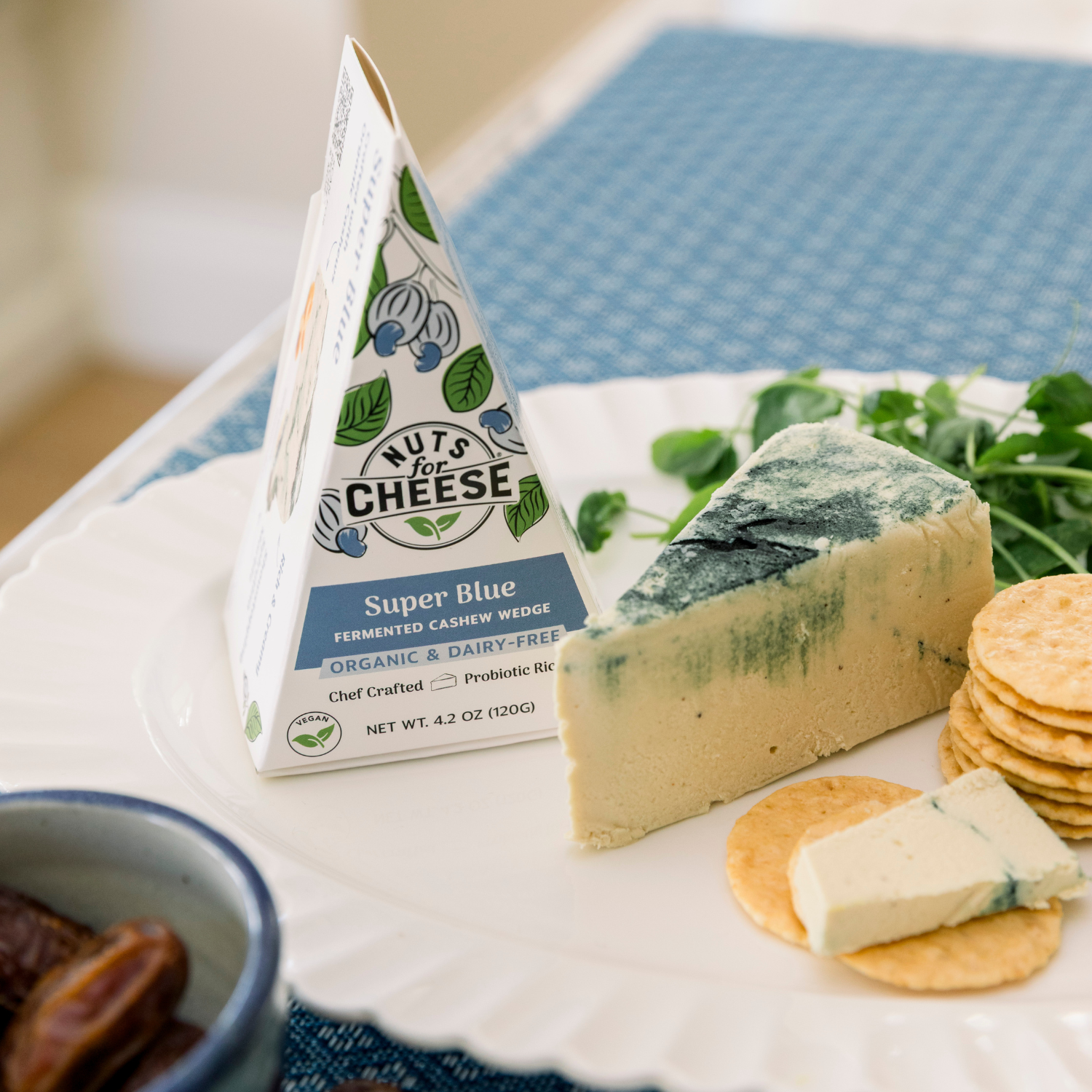 Nuts For Cheese Super Blue bleu végétal spiruline cajou