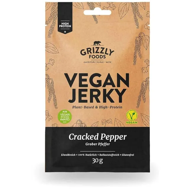 Nutty Artisan Food Vegan Jerky poivre noir 30g