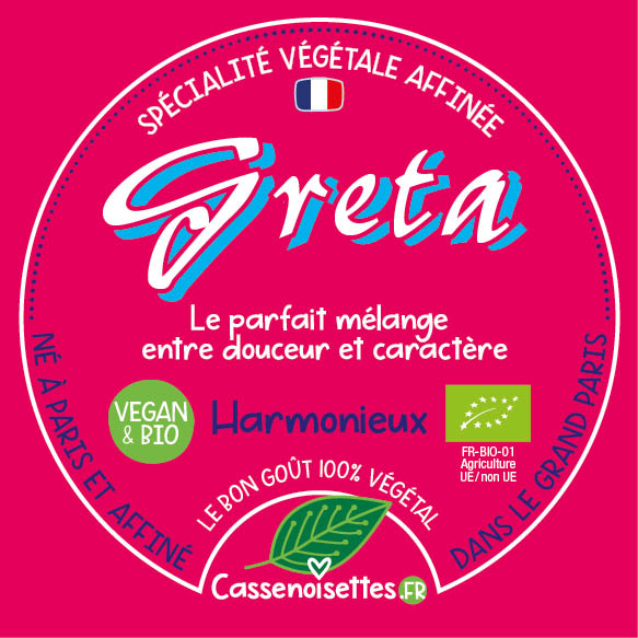 Casse Noisettes Les affinés Greta Bio fromage végétal 115g nature