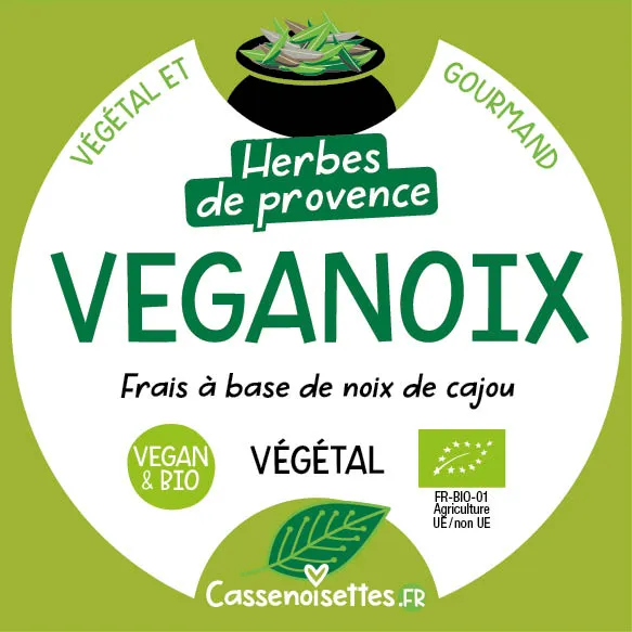 Casse Noisettes Les Veganoix Herbes de Provence fromage végétal 125g