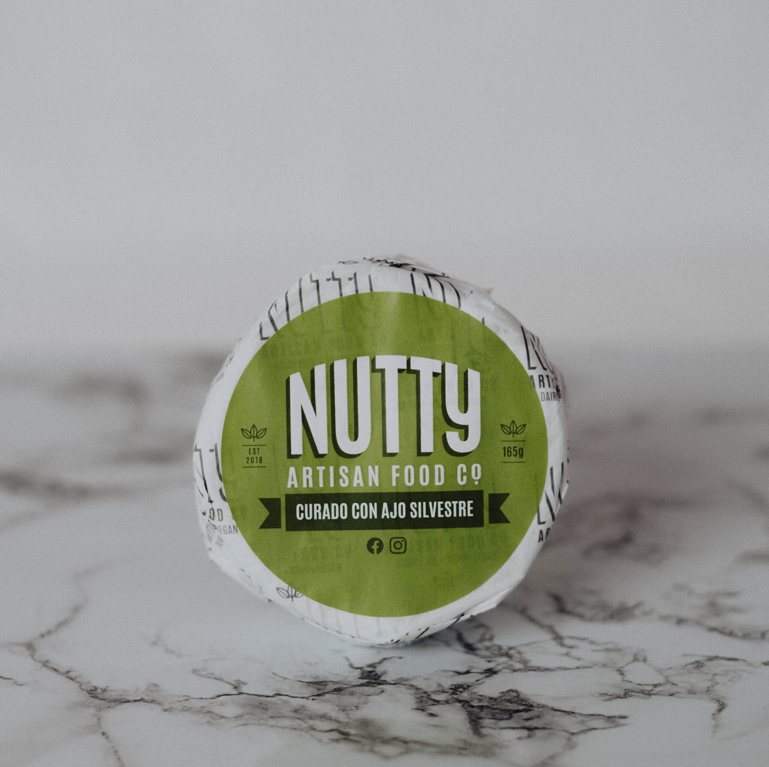 Nutty Artisan Food Los Nutty Ajo Silvestre fromage végétal ail 165g