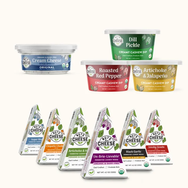 Nuts For Cheese The Essentials Bundle coffret fromage végétal 10 pièces