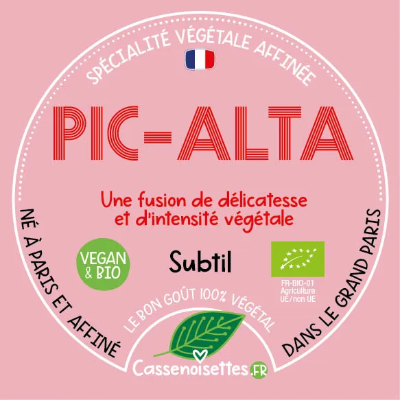 Casse Noisettes Les Affinés Pic-Alta bio fromage végétal 115g
