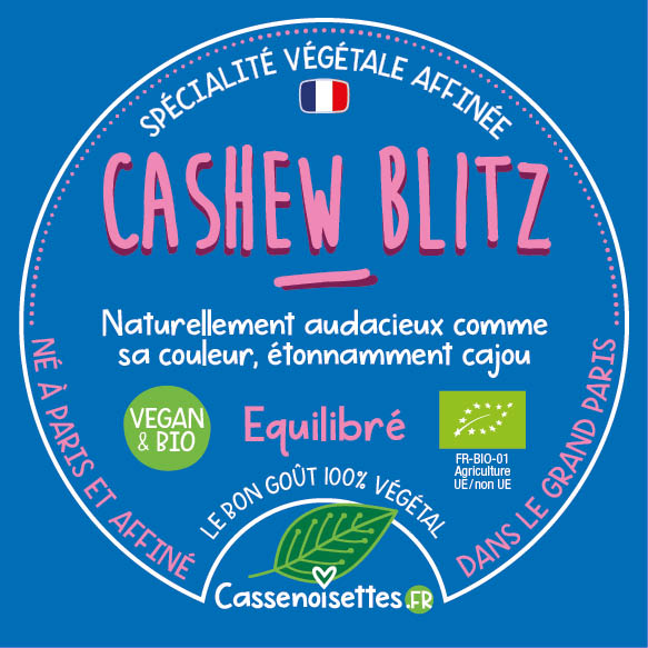 Casse Noisettes Les Affinés Cashew Blitz Bio fromage végétal cajou