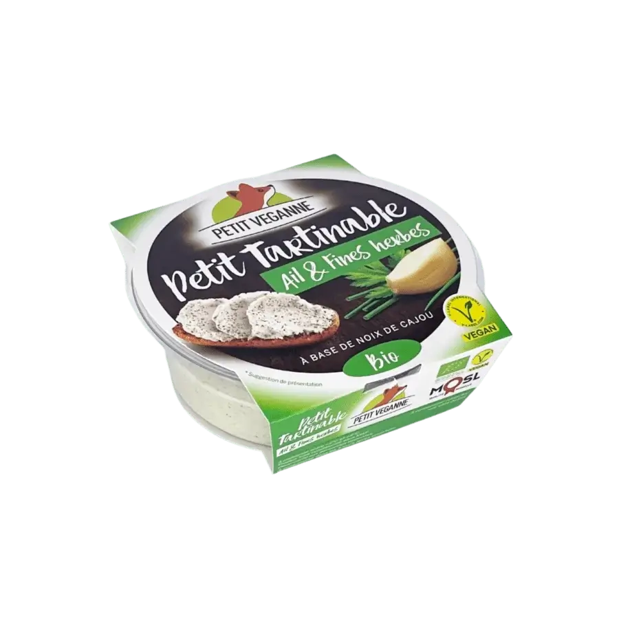 Petit Véganne Nos Petits Tartinables Ail Herbes tartinable 100g