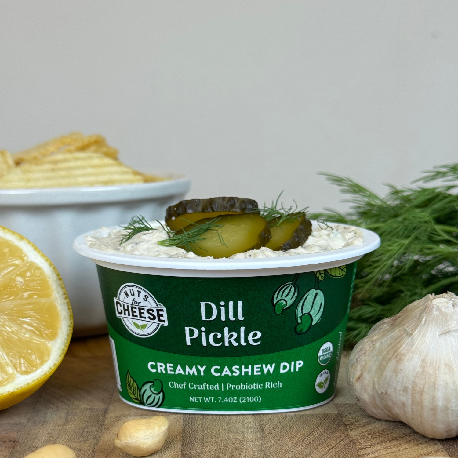 Nuts For Dips Dill Pickle dip cajou cornichon aneth