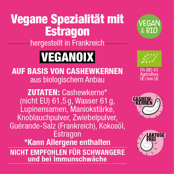 Casse Noisettes Veganoix Estragon bio fromage végétal 125g