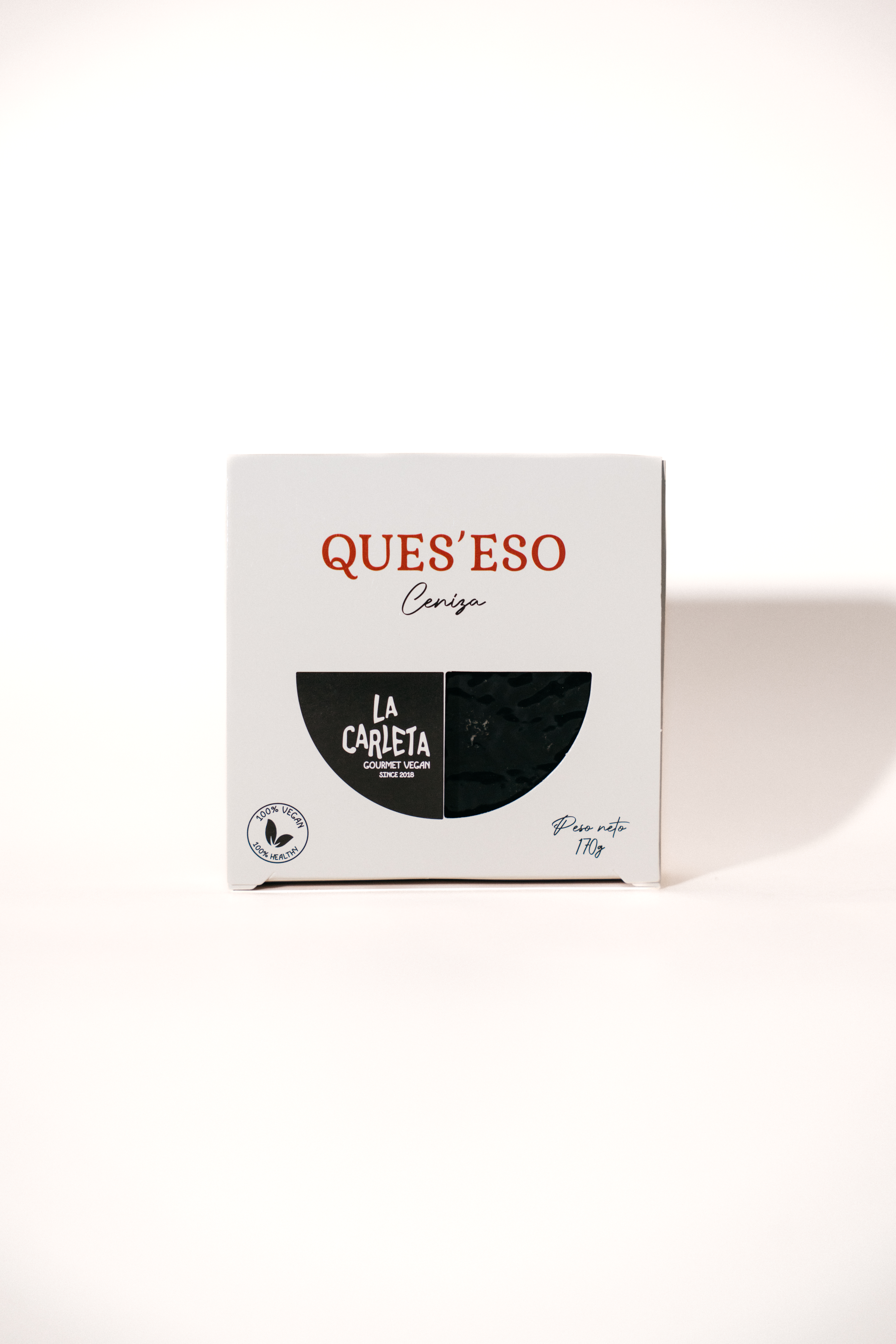 La Carleta Ques’eso veganos Ceniza Cendre fromage végétal 170g cajou