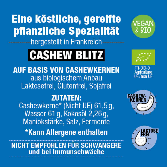 Casse Noisettes Les Affinés Cashew Blitz Bio fromage végétal 115g