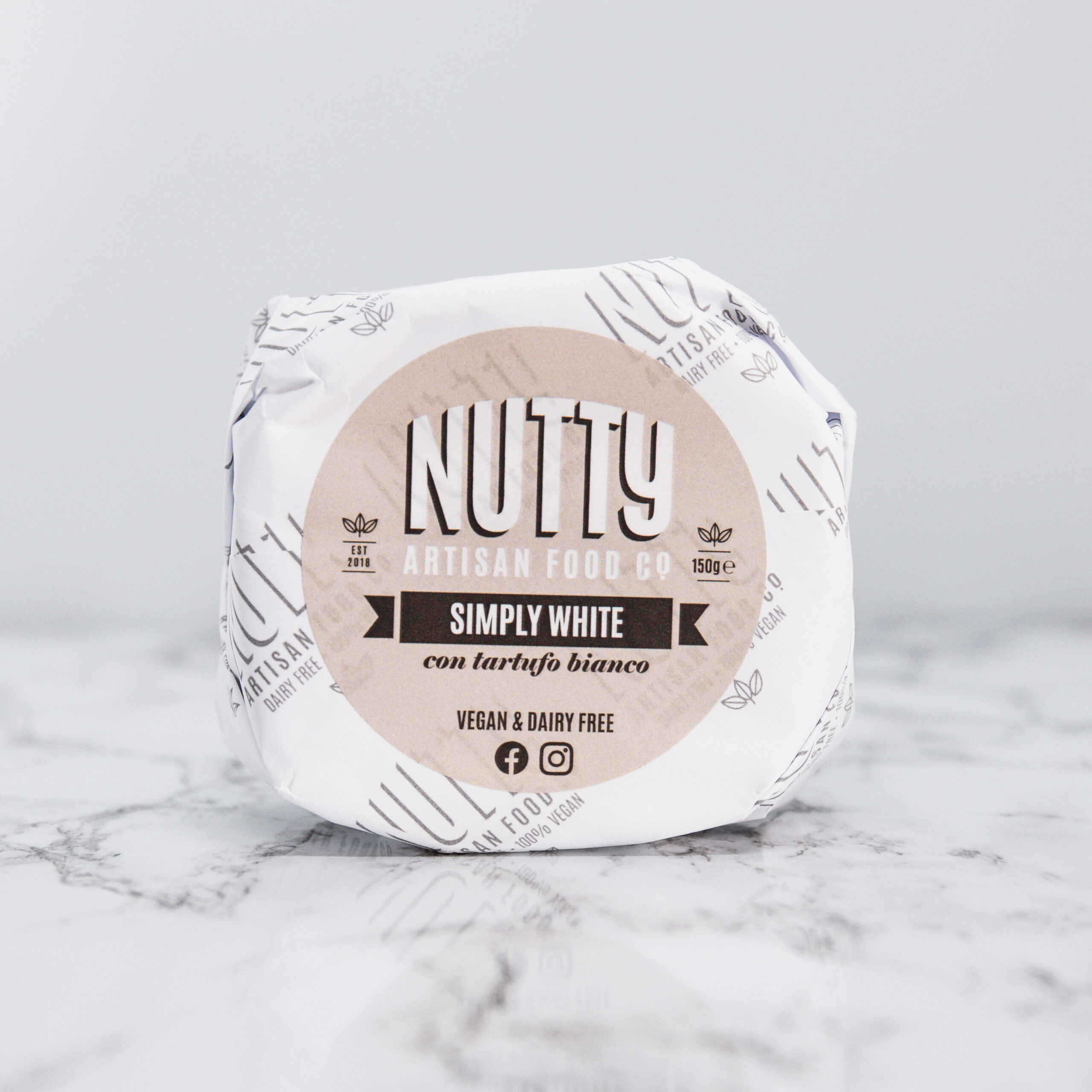 Nutty Artisan Food Los Simply White Tartufo fromage truffe 150g