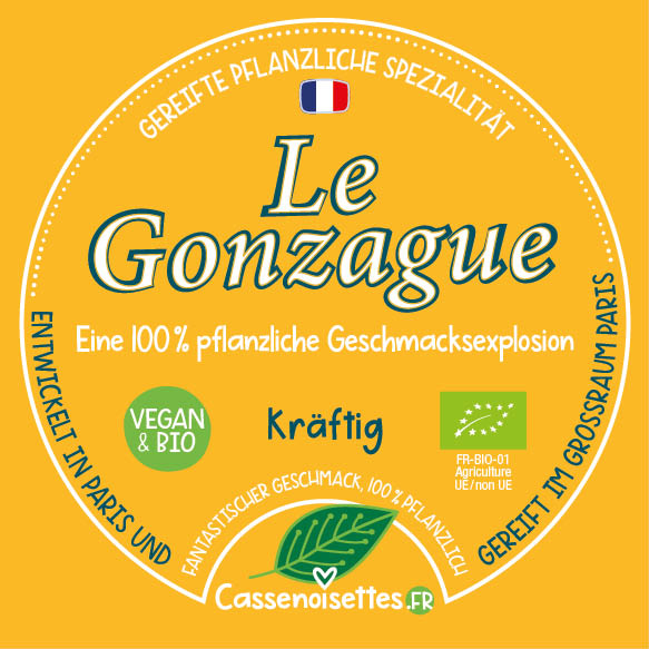 Casse Noisettes Les Affinés Le Gonzague Bio fromage végétal cajou