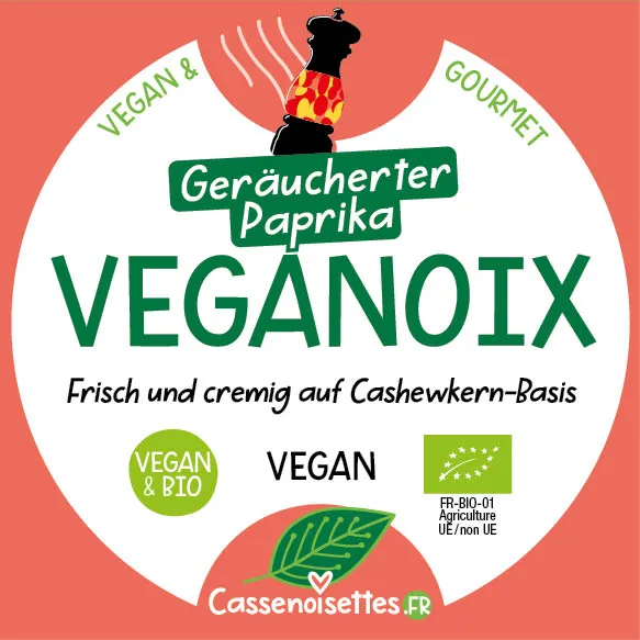 Casse Noisettes Les Veganoix Paprika Fumé fromage végétal 125g