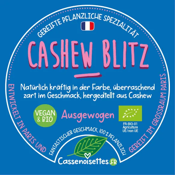 Casse Noisettes Les Affinés Cashew Blitz Bio fromage végétal 115g