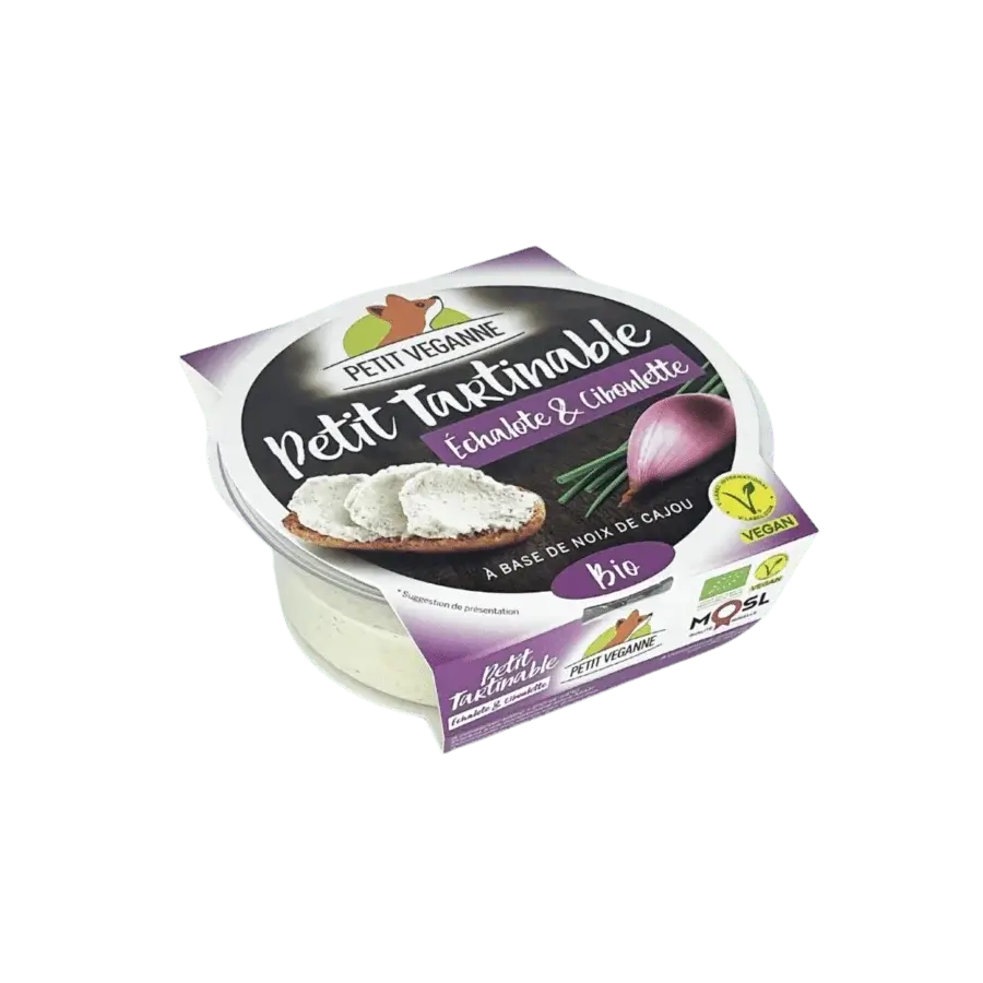 Petit Véganne Nos Petits Tartinables Échalote Ciboulette tartinable 100g