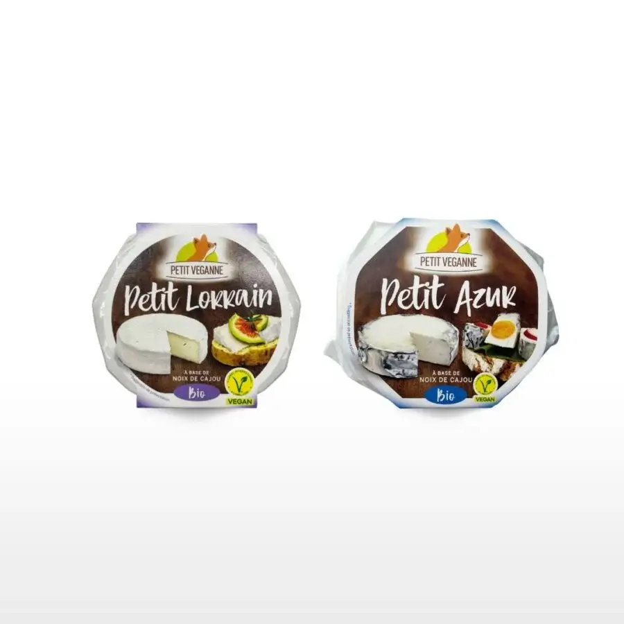 Petit Véganne Nos Affinés Duo Lorrain & Azur fromage végétal