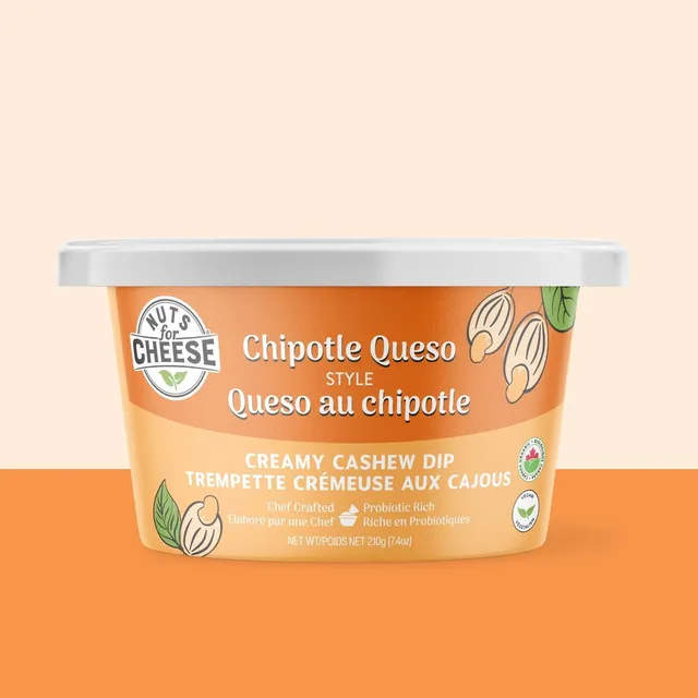 Nuts For Cheese Nuts For Dips Queso dip végétal chipotle fumé