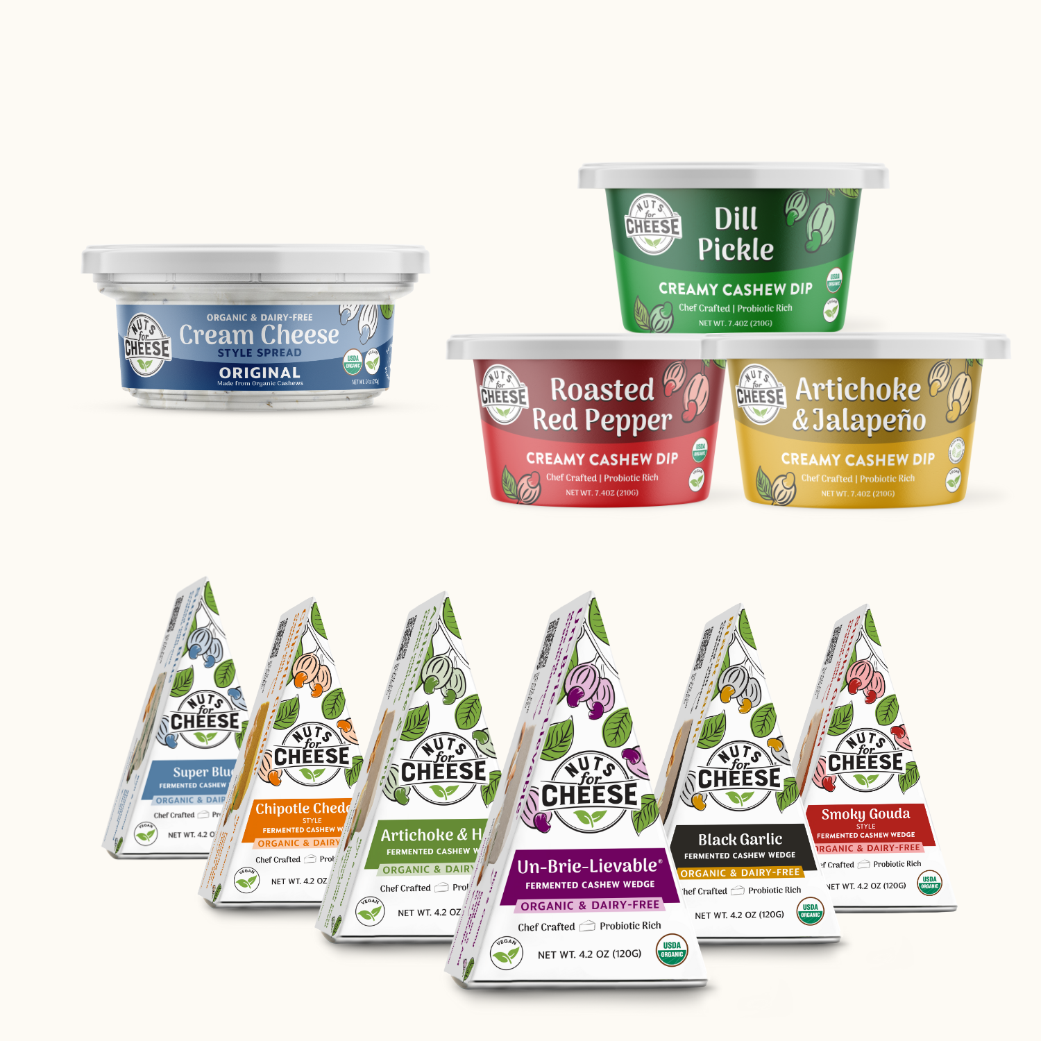 Nuts For Cheese The Essentials Bundle coffret fromage végétal 10 pièces