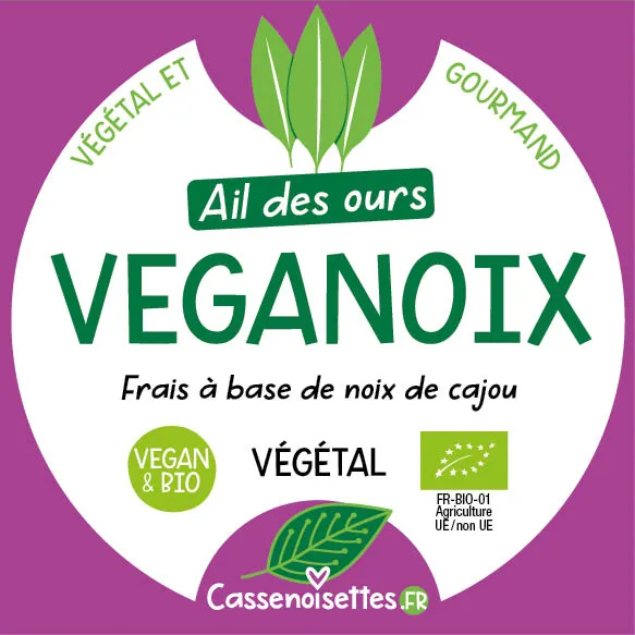 Casse Noisettes Les veganoix Ail des ours fromage végétal 125g frais