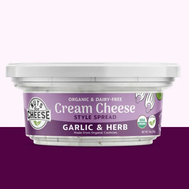 Nuts For Cream Cheese Garlic & Herb tartinable ail herbes cajou