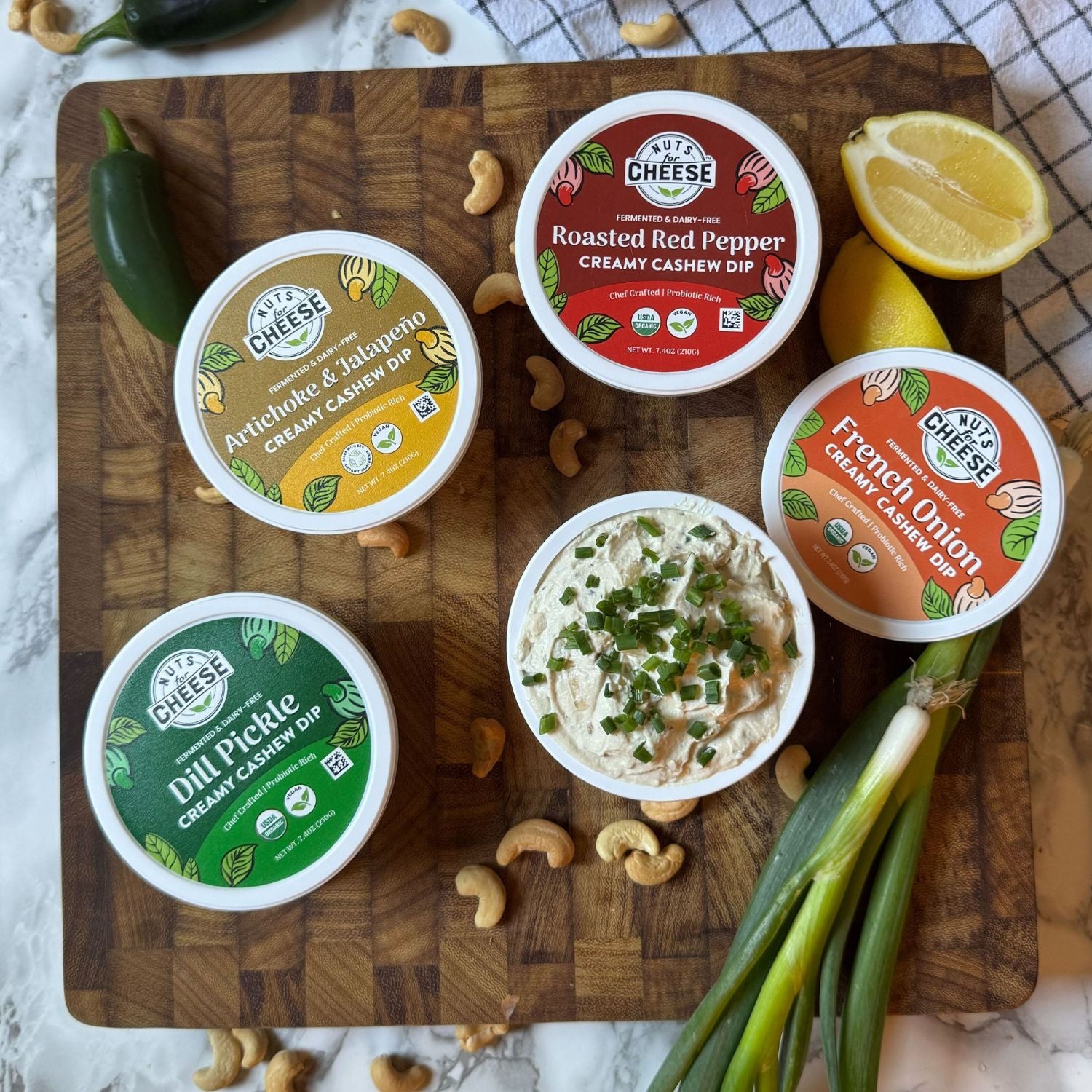 Nuts For Dips Creamy Cashew Dip Collection 4 dips cajou