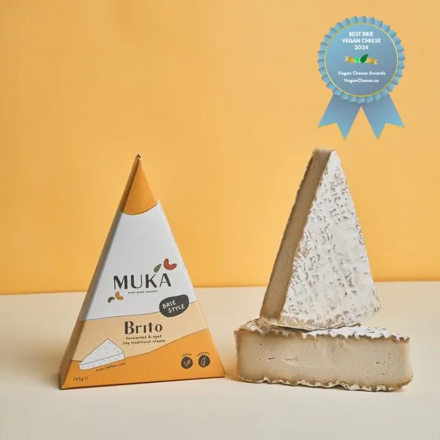 Muka Brito brie végétal cajou 125g croûte blanche
