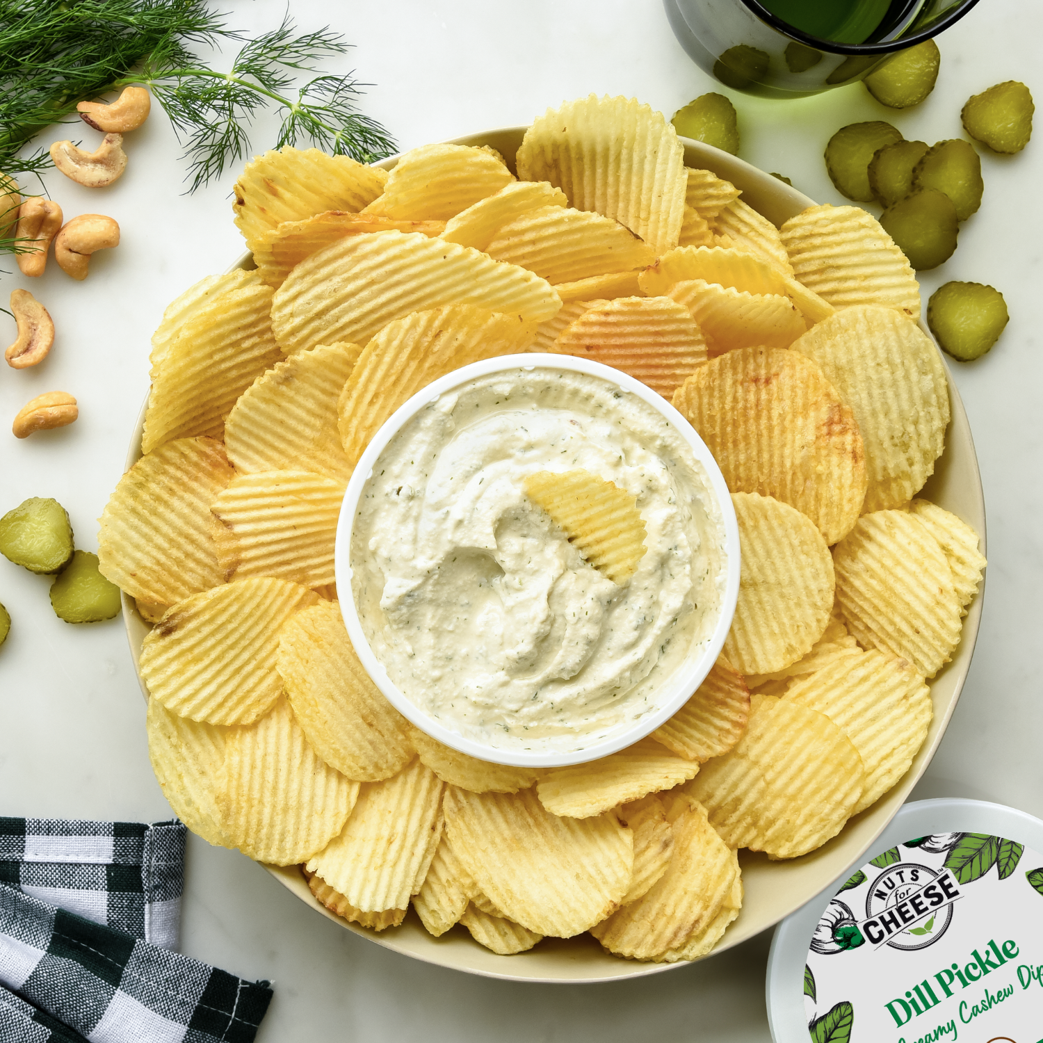 Nuts For Dips Dill Pickle dip cajou cornichon aneth