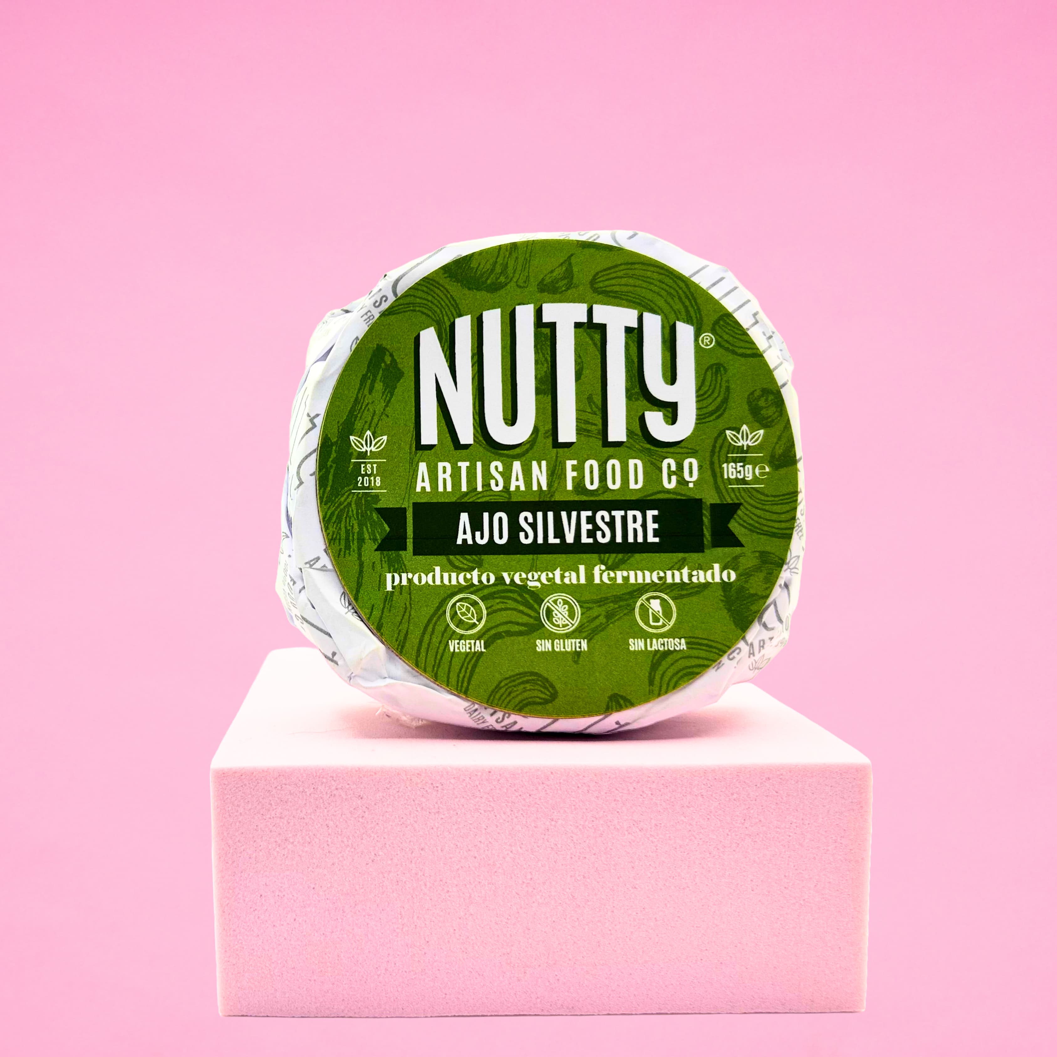 Nutty Artisan Food Los Nutty Ajo Silvestre fromage végétal ail 165g