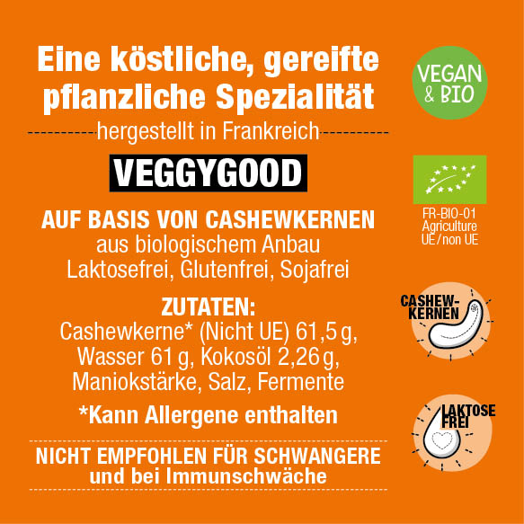 Casse Noisettes Les Veganoix Veggygood Bio fromage végétal cajou