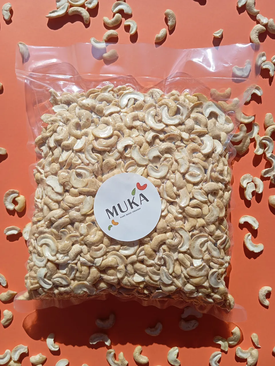 Muka Caju Bio Fairtrade noix de cajou 1 kg moitiés