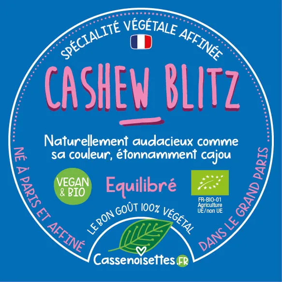 Casse Noisettes Les Affinés Cashew Blitz Bio fromage végétal cajou