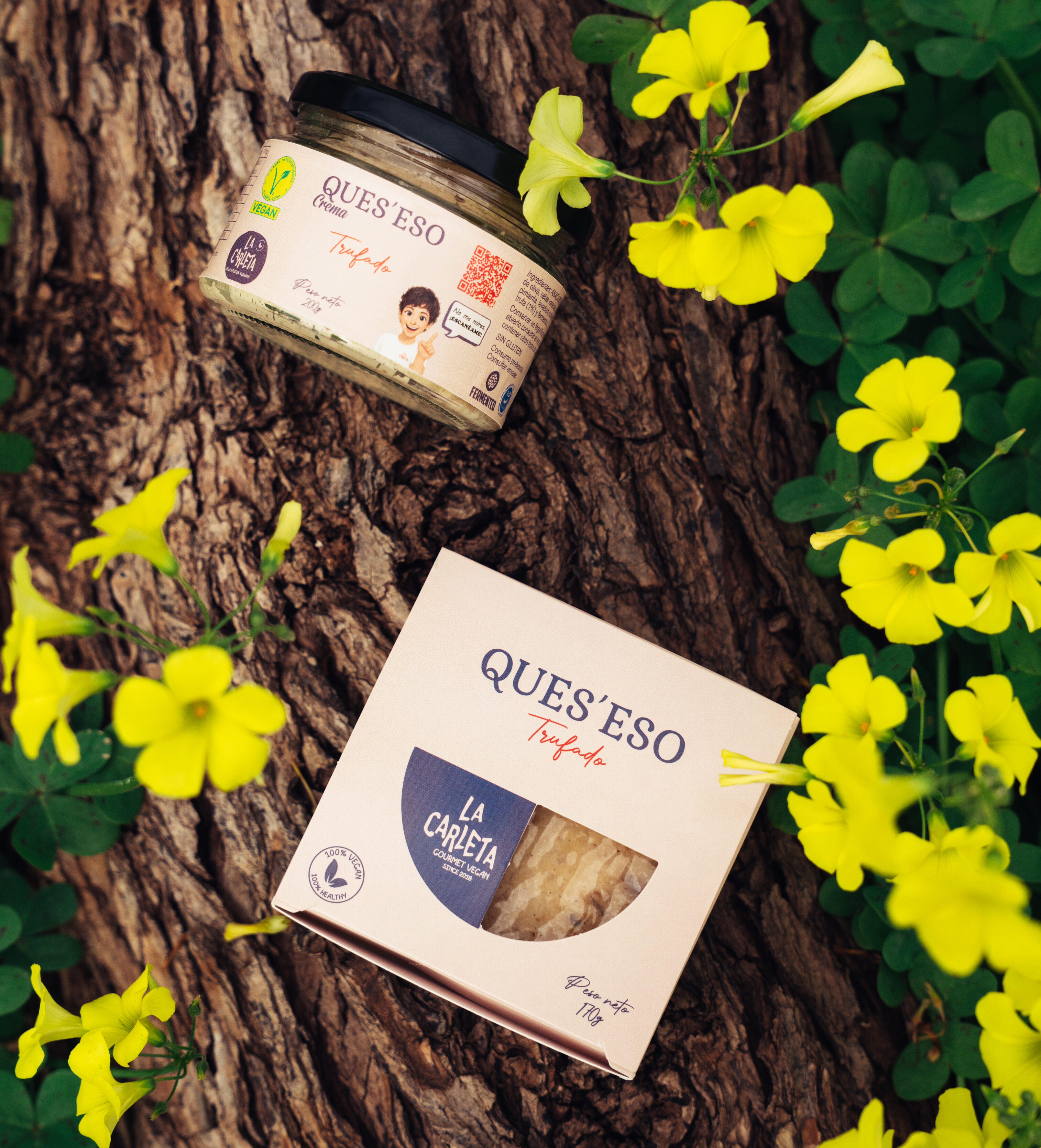 La Carleta Untables veganos Ques’eso Crema Truffe fromage végétal 200g cajou