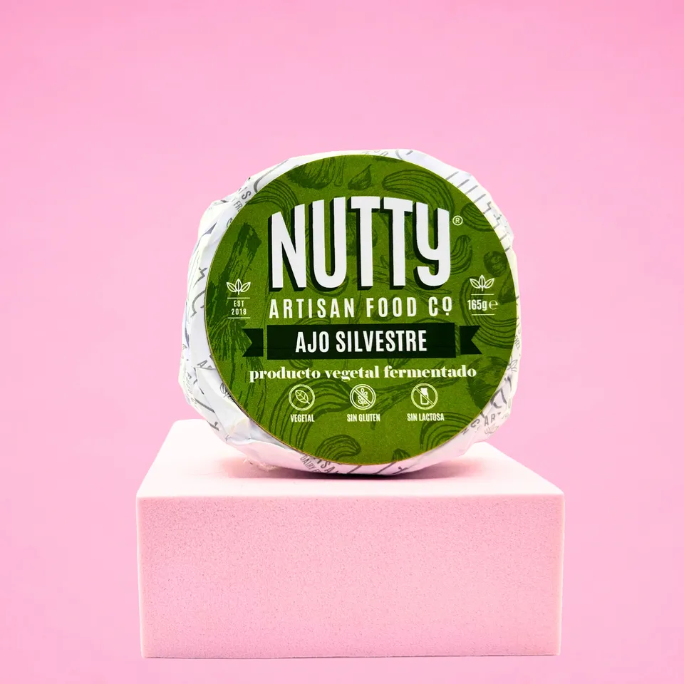 Nutty Artisan Food Los Nutty Ajo Silvestre fromage végétal ail 165g