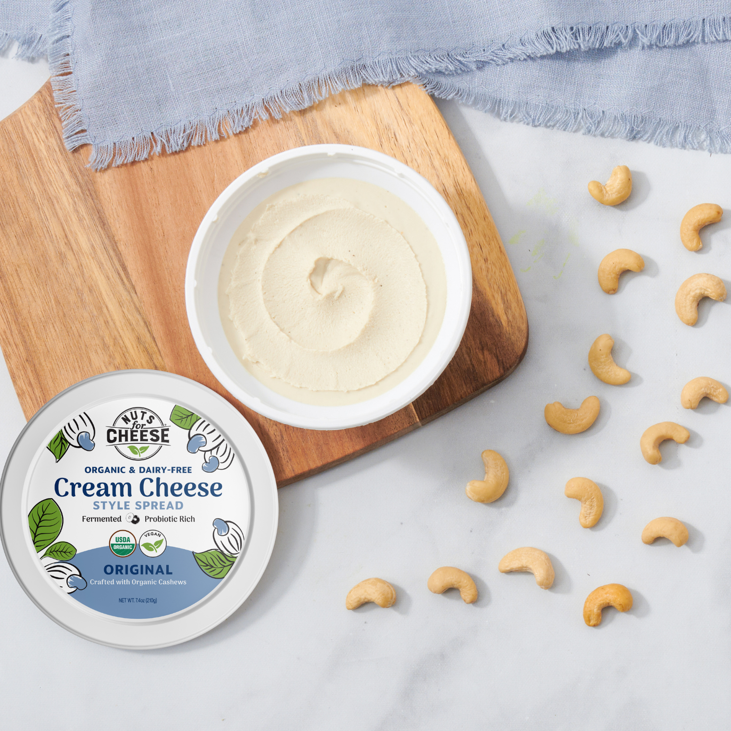 Nuts For Cream Cheese Original cream cheese végétal nature