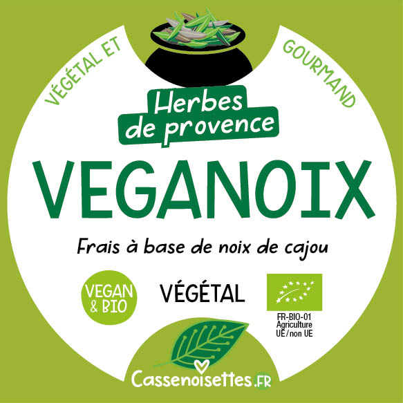 Casse Noisettes Les Veganoix Herbes de Provence fromage végétal 125g