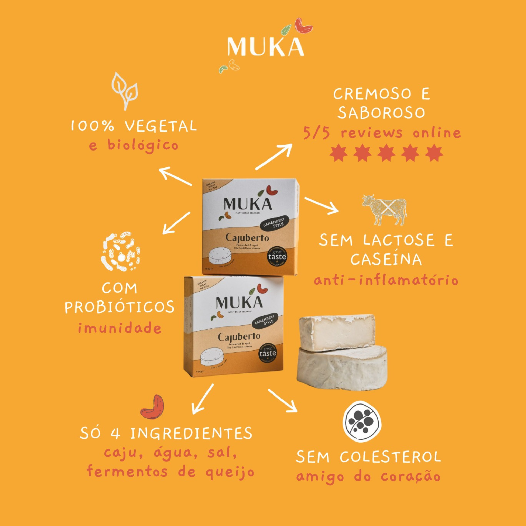 Muka Cabaz Descoberta coffret fromages végétaux 7 pièces